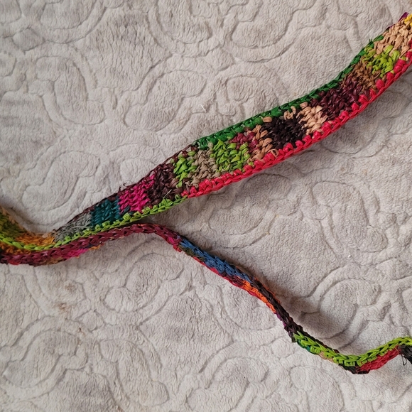 Multicolor raphia crossbody bag Medium - Picture 11 of 12